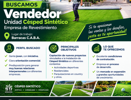 Vendedor de Césped Sintético – Grandes Proyectos – Zona Barracas C.A.B.A